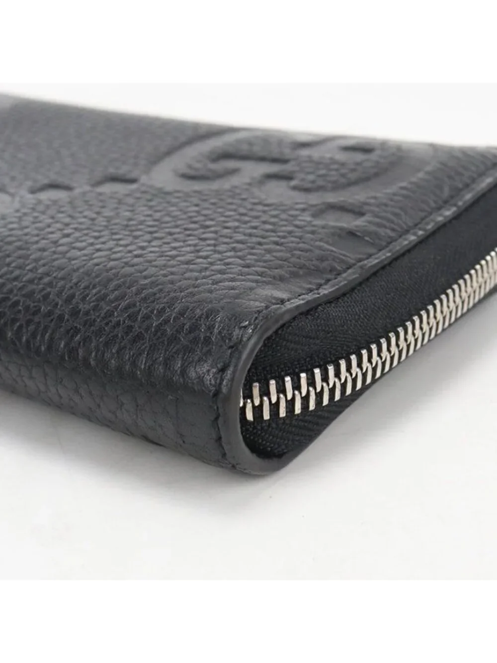 Gucci Jumbo GG Wallet Zip Around Leather